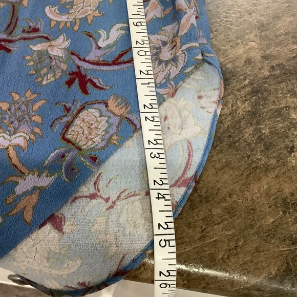 Like NEW: Veronica Beard Semi-Sheer Flowy Blouse Shirt Sz 12 - Picture 12 of 13